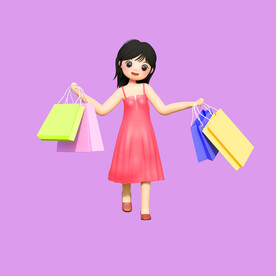 女人购物素材 