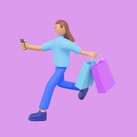 女人购物素材