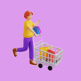 女人购物素材