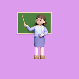 3D教师人物 
