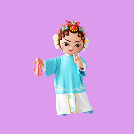 3D京剧人物 