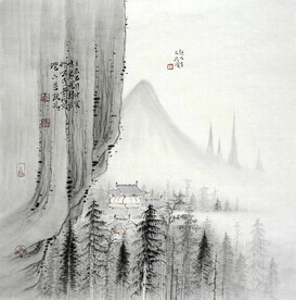 山水画背景