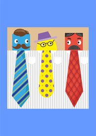 领带卡通设计