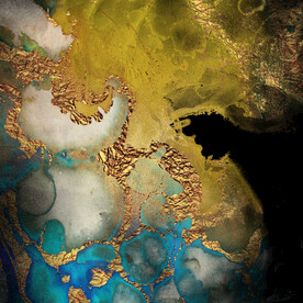 水彩高贵奢华流金纹理背景