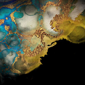 水彩高贵奢华流金纹理背景