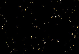 金色节日纸屑图片 