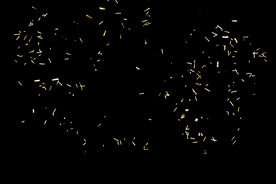 金色节日纸屑图片 