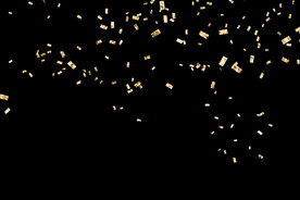 金色节日纸屑图片 