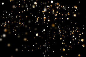 金色节日纸屑图片 