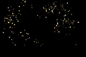 金色节日纸屑图片 