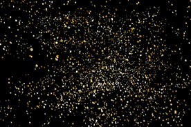 金色节日纸屑图片 