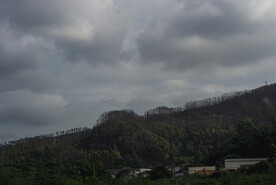 山林乌云暴风雨