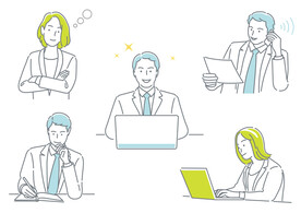 办公室白领图标