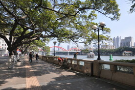 广州城市打卡点沿江西路珠江河畔