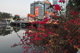 中山石歧河边景观