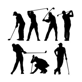 打高尔夫的男人