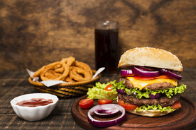汉堡美食素材