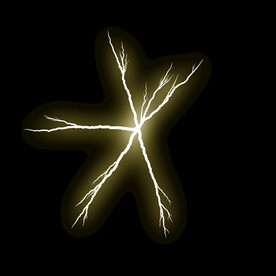 闪电闪光雷电叠加背景素材