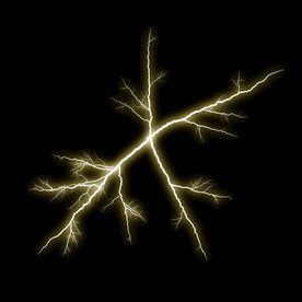 雪花状闪电闪光雷电叠加背景素材