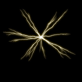 雪花状闪电闪光雷电叠加背景素材