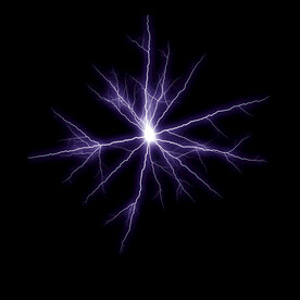 雪花状闪电闪光雷电叠加背景素材