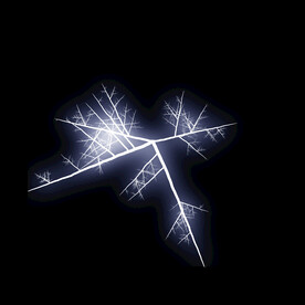 雪花状闪电闪光雷电叠加背景素材