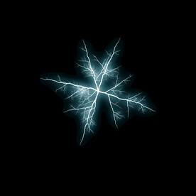 雪花状闪电闪光雷电叠加背景素材