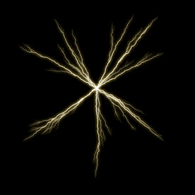 雪花状闪电闪光雷电叠加背景素材