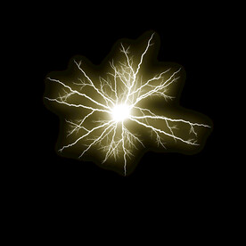 雪花状闪电闪光雷电叠加背景素材