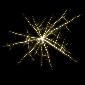 雪花状闪电闪光雷电叠加背景素材