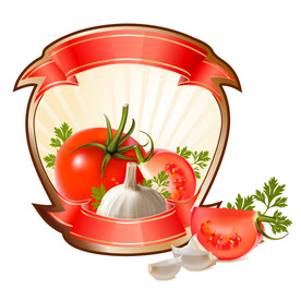 番茄酱标签  