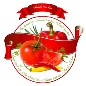 番茄酱标签 