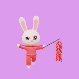 3D动画兔子 