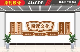 阅读的户数文化墙