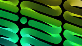 黄绿色几何3D渐变科技背景