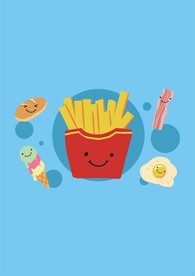 麦当当薯条煎蛋冰激凌雪糕面包卡