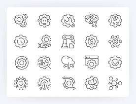 工业智能制造图标