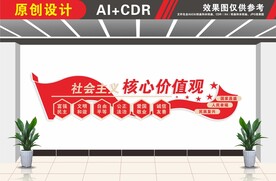 社会主义核心价值观文化墙