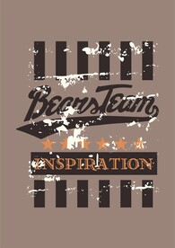 美式潮流印花英文字母斑驳裂纹