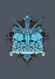 幽灵骷髅头潮流印花