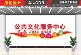 社区文化服务中心文化墙