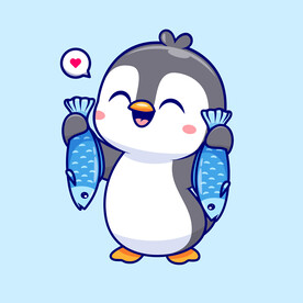 矢量卡通企鹅