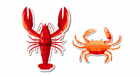 龙虾螃蟹