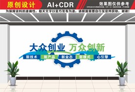 大众创新万众创业文化墙