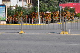 新年期间的城市道路