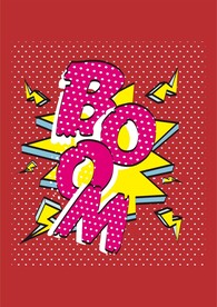 爆炸boom字母涂鸦