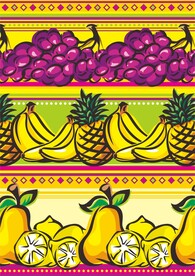 葡萄香蕉菠萝雪梨柠檬水果