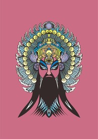 传统面具川剧粤剧京剧变脸关公