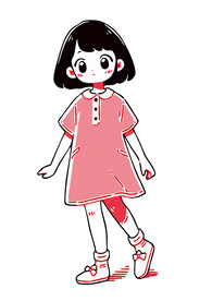 女孩插画