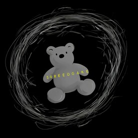 潮牌小熊图案印花